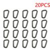 15-50PCS D-shape Belt Hanger Buckles Reusable Snap Type Safety Lock Buckles Lightweight High Strength Hardware Tools for Camping