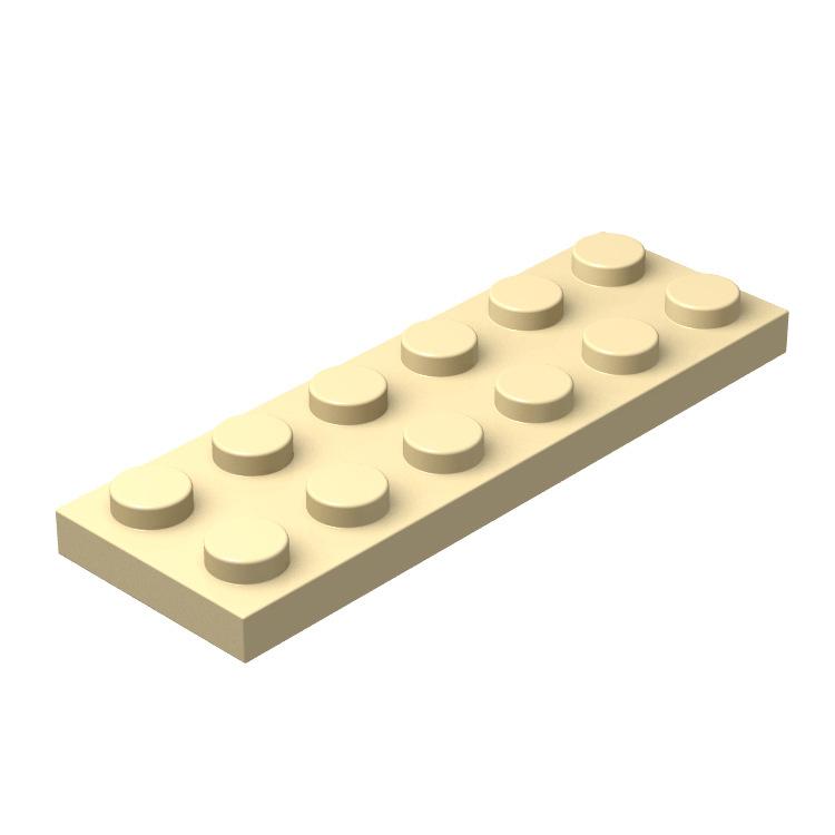 MOC 3795 Assembles Particles Accessories Components 2x6 Normal Board 20PCS Bricks Colorful Building Blocks Educational Toy City