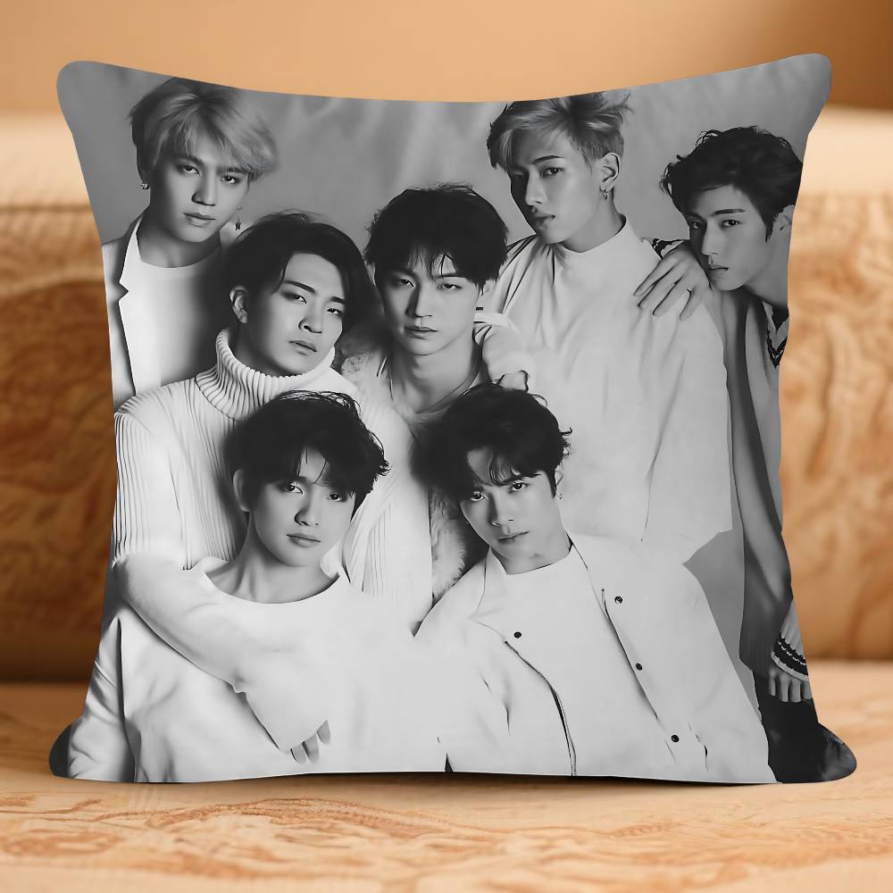 Anime G-GOT-7 Kissenbezug Abnehmbarer Waschbarer Kissenbezug – Ganzjahresweichleinen