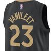 Nike NBA Quick-Dry Printed City Edition Jersey Tank, SW Fan Version, 2022-23 Season, Raptors, Vanvleet No. 23 Unisex Tops Black DO9611-010