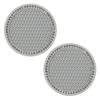 2Pcs Car Non-slip Water Cup Pad Diamond Rhinestone Decor For Car Bottle Holder Coaster Auto Interior Decoration Accessorie Tools