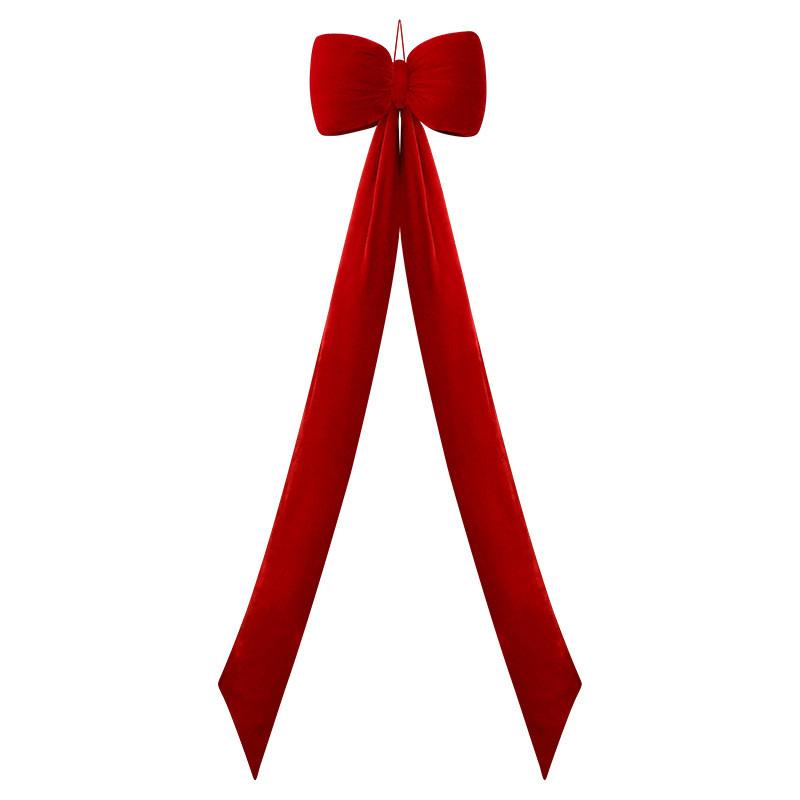Christmas Festive Decor 150cm Velvet Bow With Rich Red And Burgundy For Celebration Events