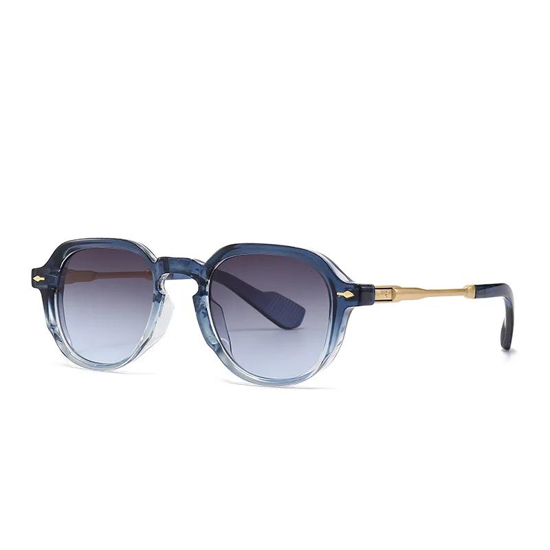 SHAUNA Retro Oval Sunglasses Women Rivets Gradient Shades UV400