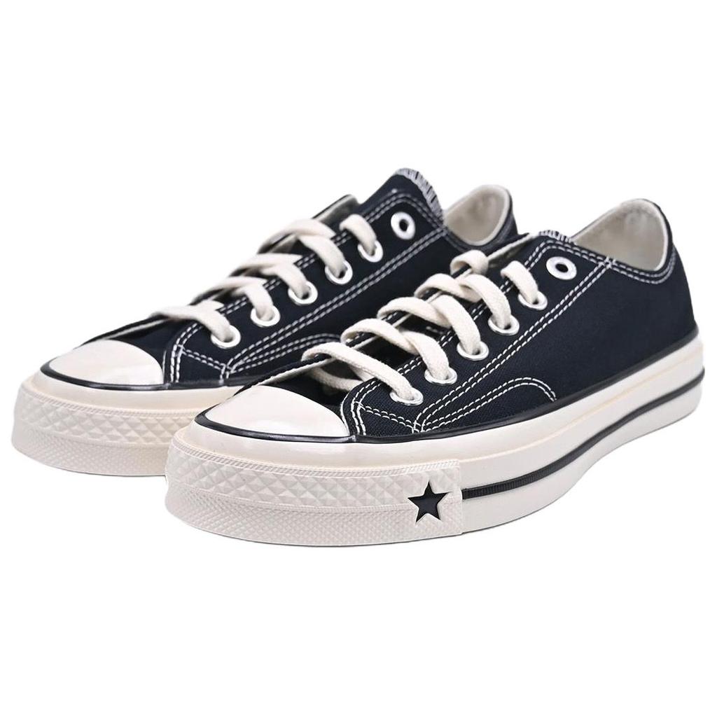 Converse Chuck 70 X Comfortable Sports Low Top Canvas Shoes Unisex sneaker Black A24228C