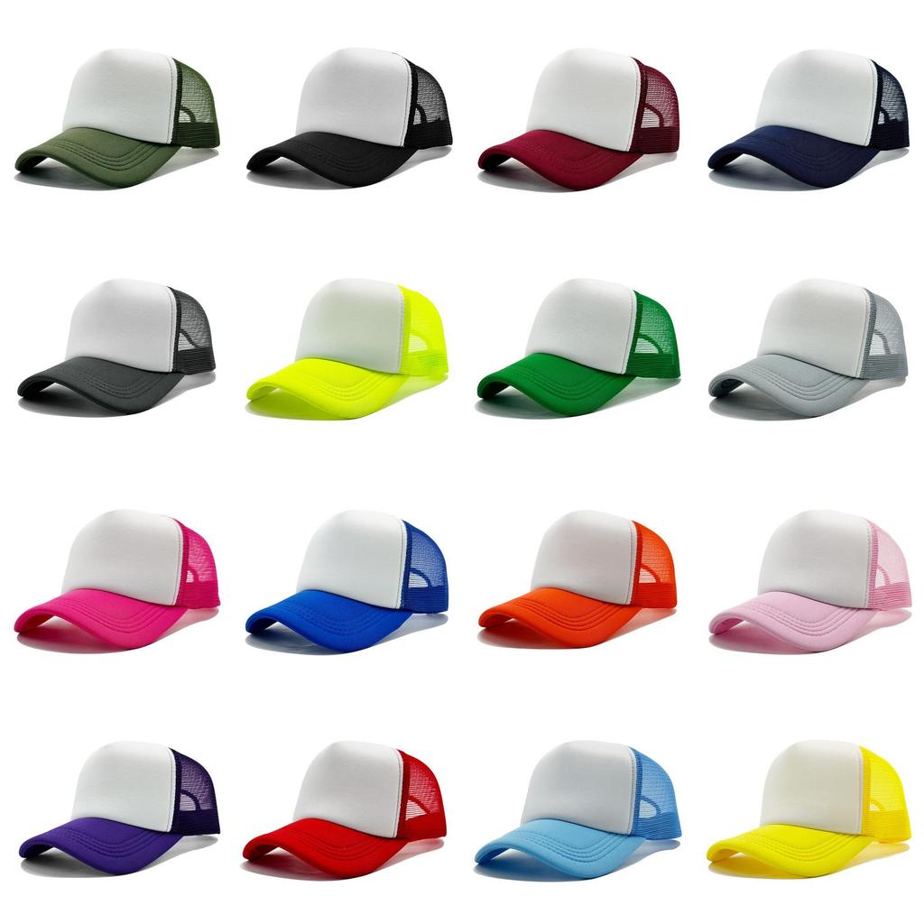 Cap Baseball Outdoor Student Kids Travel Solid Color Sunshade Hat Breathable