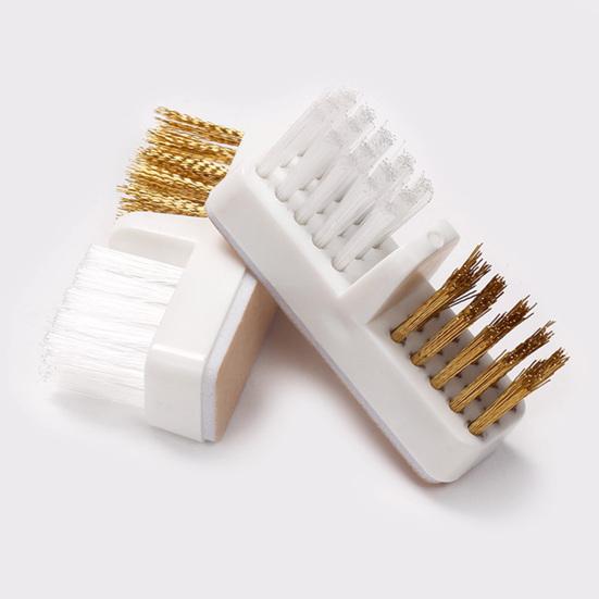 Manicure Drills Brush Soft High Elasticity Anti-Scratch Copper Wire Dual-Use Electric Manicure Machine Drills Grinding Head Brush Nails Accessories