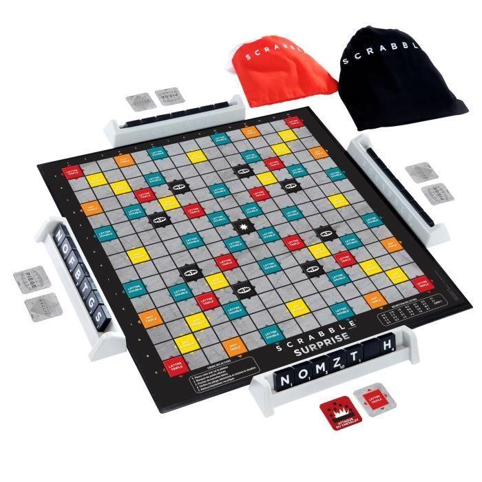 Mattel Games - Scrabble Surprise - Jeu De Société Et De Lettres - Dès 10 Ans