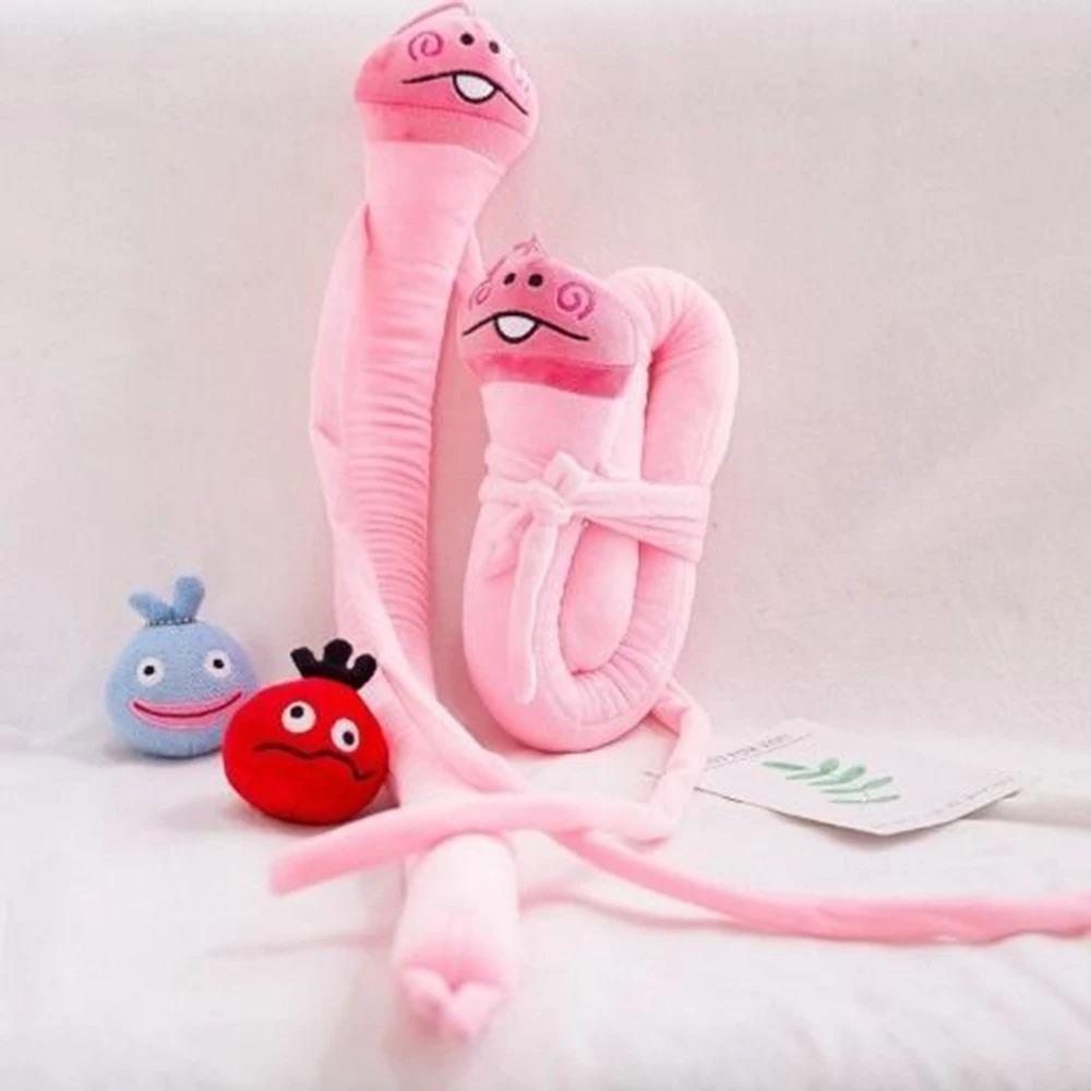 

74СМ Забавная Уродливая Плюшевая Игрушка Гриб Милая Квадратная Глупая Кукла Длинная Мультяшный Узор В Подарок На День Рождения Ребенку Друга 74cm розовый