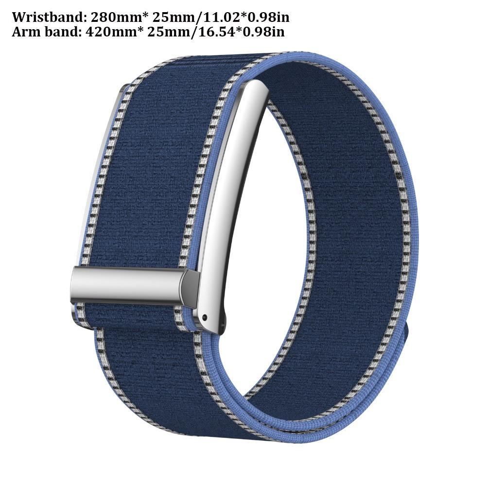 Эластичный спортивный нейлоновый ремешок, ударопрочный наручный ремешок, премиальный ремешок для фитнес-трекера Whoop 5.0 28cm синий