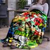 Alien Heroes Ben 10 Cartoon Print blanket Flannel Blanket Soft Cozy Plush Throw for Sofa Bed Lightweight Home Decoration