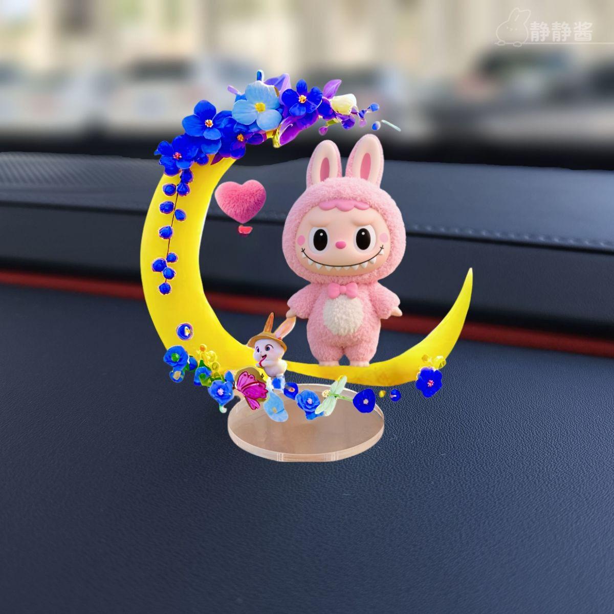 

Moon Labubu Desktop Display, Standing Sign, Living Room Table, Home Decoration Display 8.3 cm