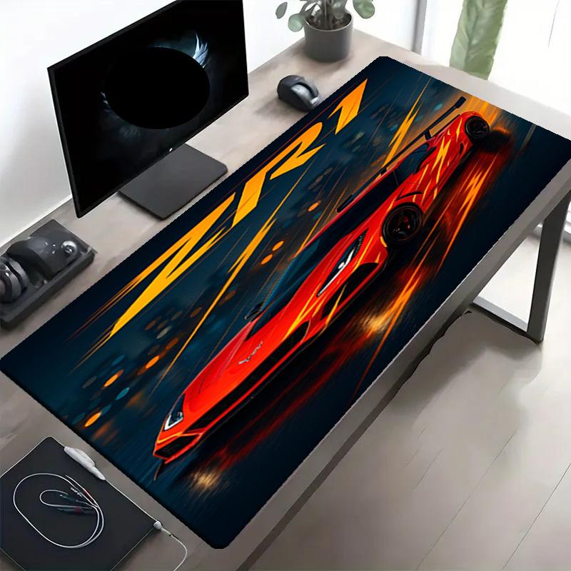 Chevrolet Corvette Print Mouse Pad, Anti‑Slip Desktop keyboard Mat, for PC Laptop Gaming Working Daily Use, Cool Festival Surprise Gift