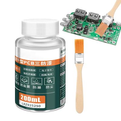 Nowy 200ml Przezroczysty lak konforemny Wodoodporna farba ochronna do płytek drukowanych, PCB, LED, Naprawy elektroniki samochodowej