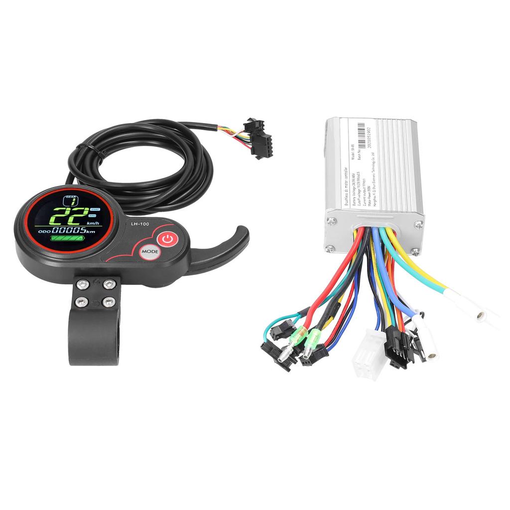 Motor Brushless Controller with Rainproof LCD Display Control Panel 24V 48V 350W Brushless Motor Controller Kit for