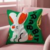 Chinese Zodiac Print Cushion Cover Multi-Scene Pillow Cover for Home & Car - Reversible, Soft & Durable for Daily Use