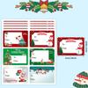 Cute Christmas Gift Stickers - Glossy Surface,Paper Bag&Closure&Name Stickers,Can Write Christmas Packaging Gift Stickers Labels