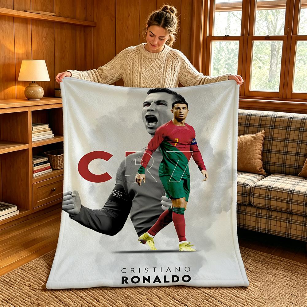 Sports C-Cristiano Ronaldos Throw Warm And Soft Suitable For Bedroom Living Room Sofa Bed Office Travel Camping