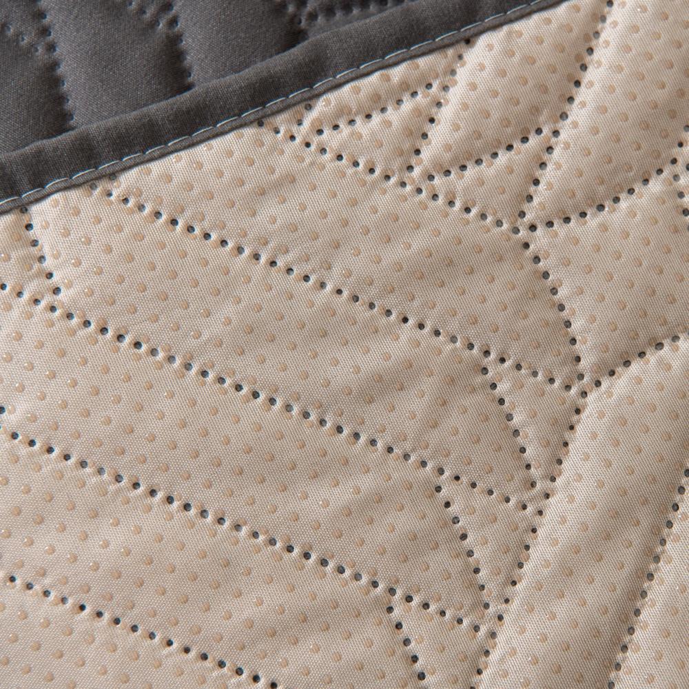 Geometric Lines Ultrasonic Embossed Non-Slip Sofa Cover For All Seasons Living Room Decorative Seat Pad Sofa Towel Slipcover