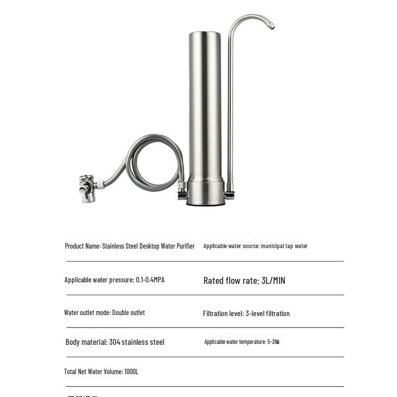 LISM Stainless Steel Desktop Water Purifier