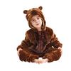 Children's Animal Onesie Pajamas Flannel Sleepwear Winter Warm Homewear Jumpsuit One-Piece Hooded Fleece Rompers Long Sleeve Outfits for Girls Boys