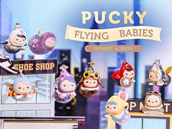 

POPMART PUCKY Flying Babies Series PVC & ABS Trading Figures Box of 8