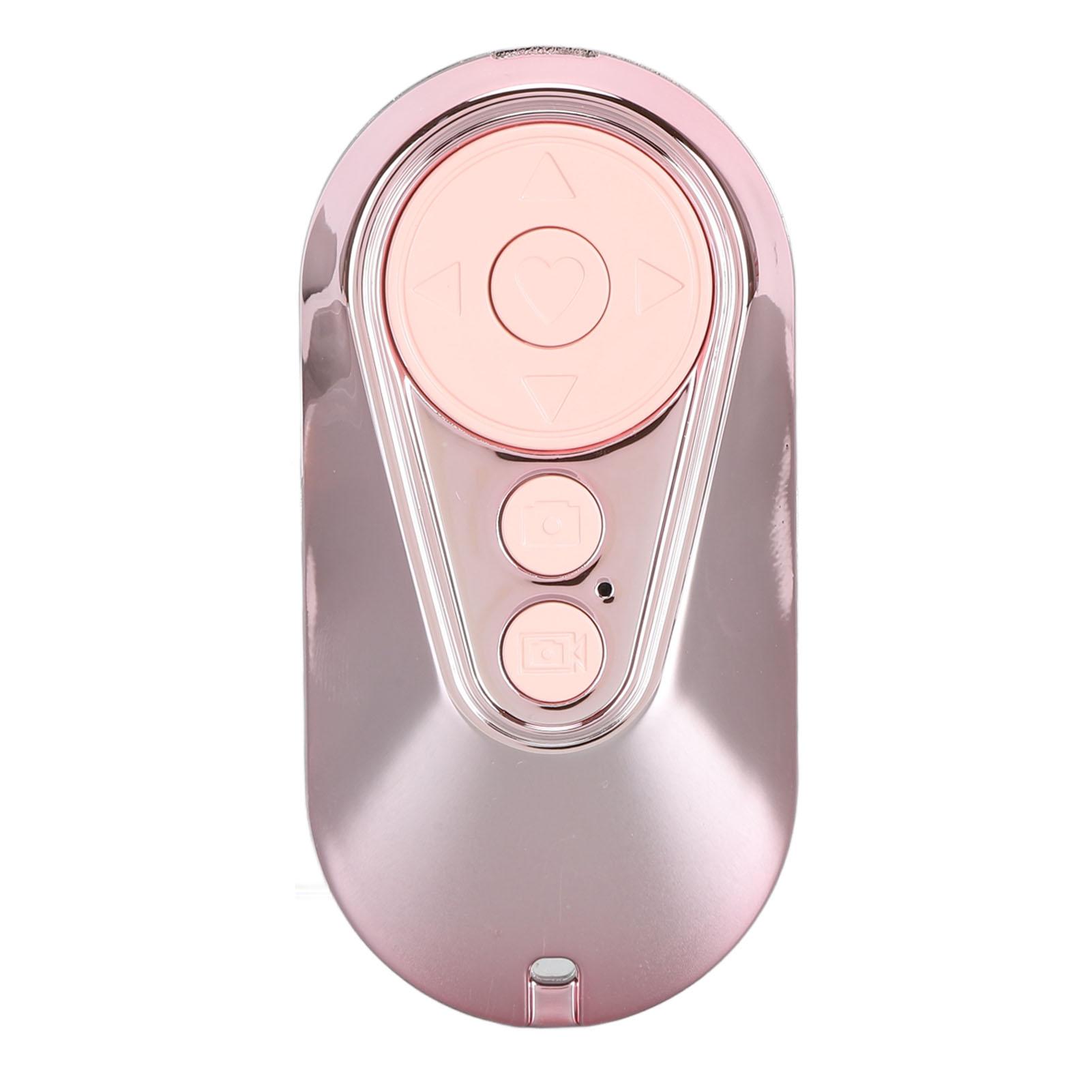 

Bluetooth Remote Page Turner Rechargeable Wireless Camera Shutter APP Photo Video Scrolling Clicker for Smartphones Roseate