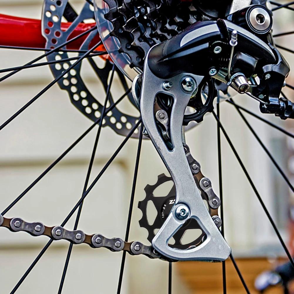 13T MTB Bike Bearing Guide Roller Aluminium Alloy Sealed Bearing Jockey Wheel Rear Derailleur Pulley Bike Derailleur Accessories