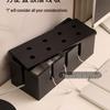 Solid Wood Cable Management Box: Power Strip & Cord Organizer with Multifunctional Cover