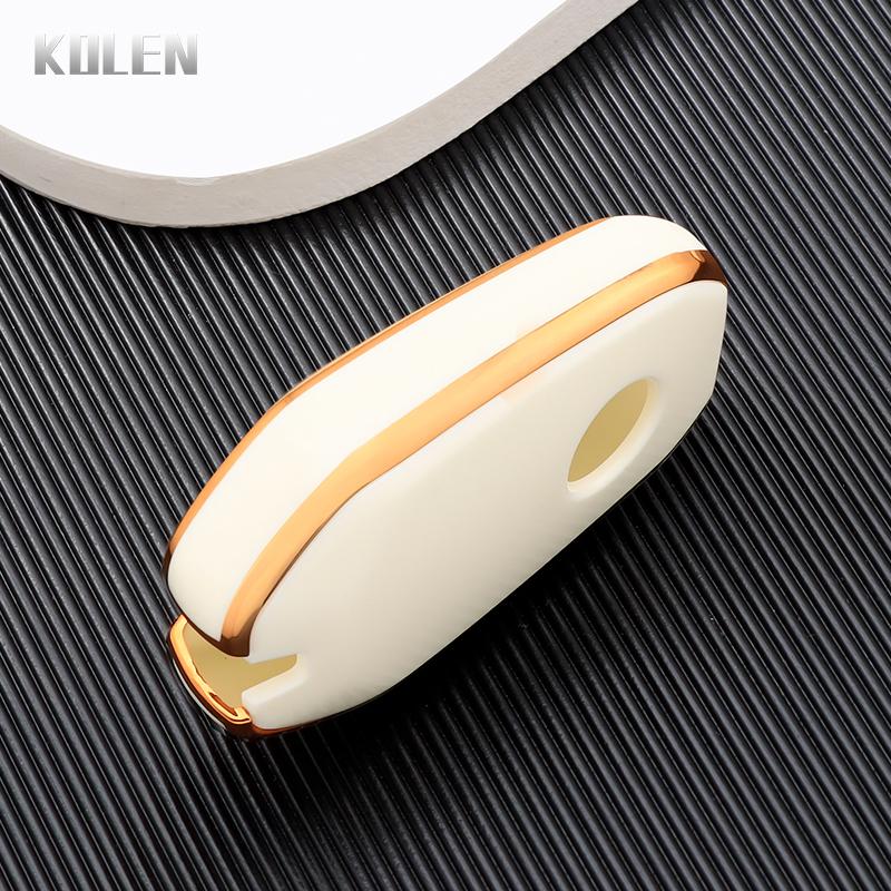 New Tpu Car Remote Key Cover Case Shell Fob For Ssangyong Rexton Y400 Y450 G4 Key Protective Accessories Keychain Holder Keyless