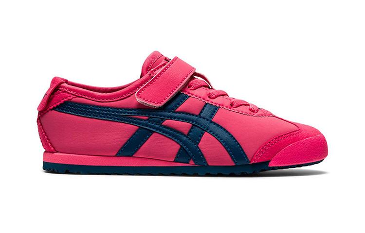 Onitsuka Tiger MEXICO 66 PS Slip Resistant Abrasion Resistant Low top Kids Lifestyle Shoes Plum Red 1184A141-700