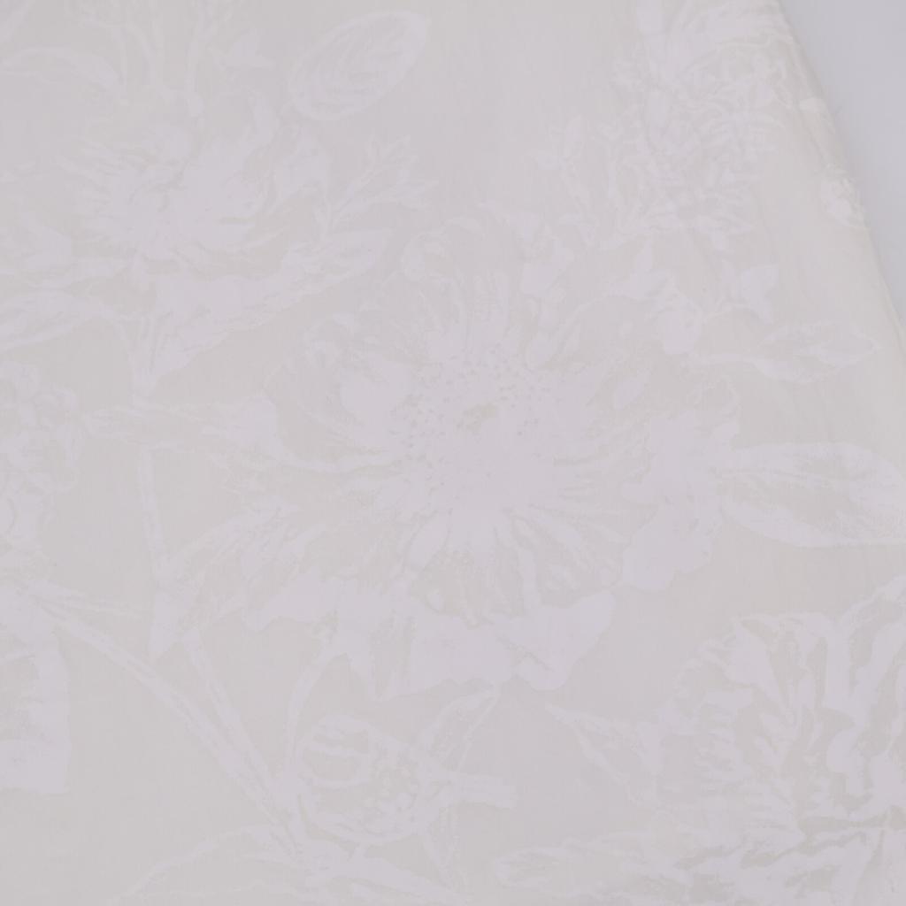 Ebure White 22Stainless Steel Pigment Flower Waist Rubber Wide Pants Bottoms 38 whiteUsed