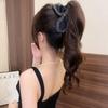 Korean Wheat Ear Leaf Shark Clip: Versatile High-End Hair Claw Headdress