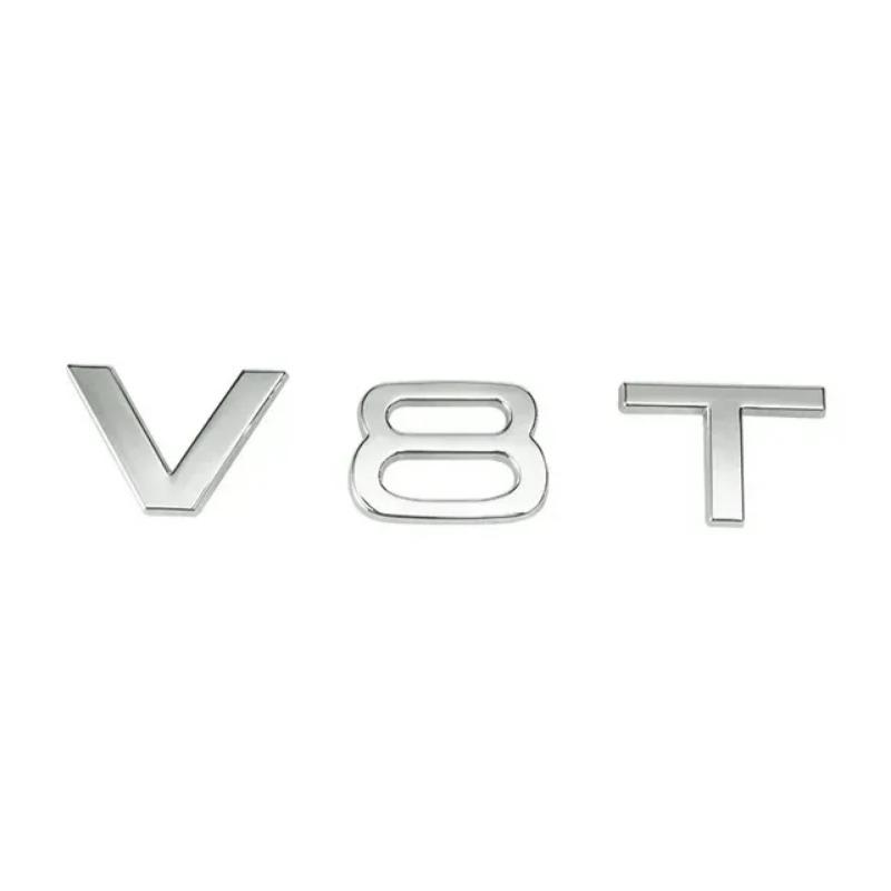 1.8T 2.0T 3.0T V6T V8T ABS badge stickers car rear trunk displacement decoration label