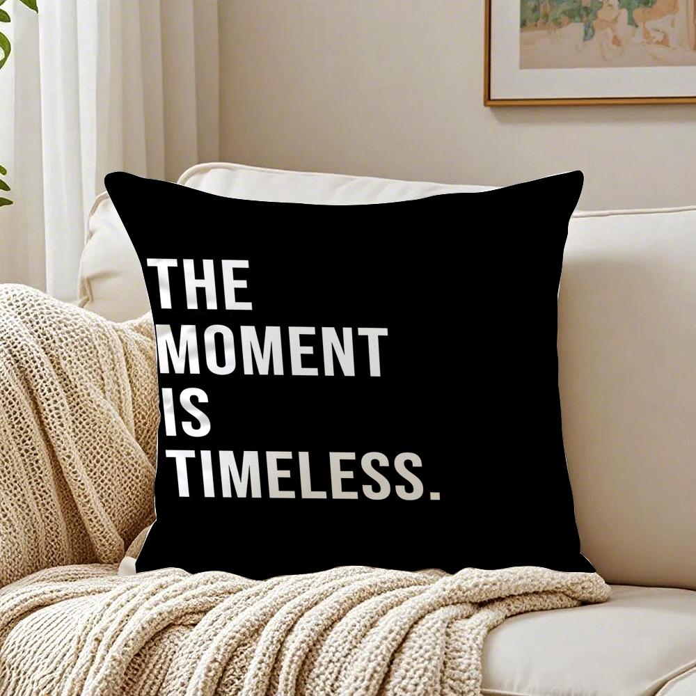 Black White Quote Pillow Modern Decor Cushion Cushion Cover Pillowcase Antidustmite Living Room Sofa Decor Cushion Room