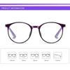 4PCS Ultralight Round Reading Glasses for Women Men Anti Blue Light Purple Black Red Presbyopic Glasses Magnifier +1.0~+4.0