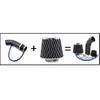 76mm 3inches Car Refitted Winter Mushroom Head Air Filter Intake Pipe Filter High Flow High Cold Air Filter Aluminum Pipe Kit