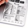 1pc Shortcut Stickers for MacBook Pro/Air Keyboard - Clear, Fits 13-16" Models, Quick Navigation & Application Control