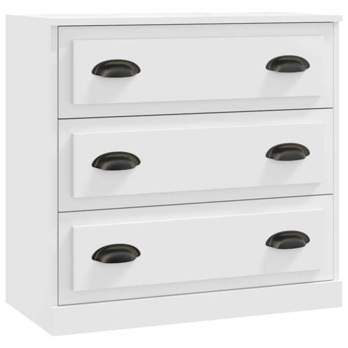 Maison Exclusive - Buffets 2 pcs blanc bois d'ingénierie