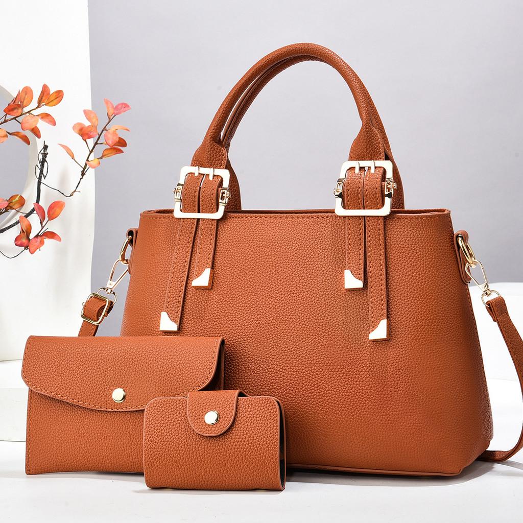 Urban Style Trendy Macaron Handbag Set With Durable Fabric And Elegant Color Selection