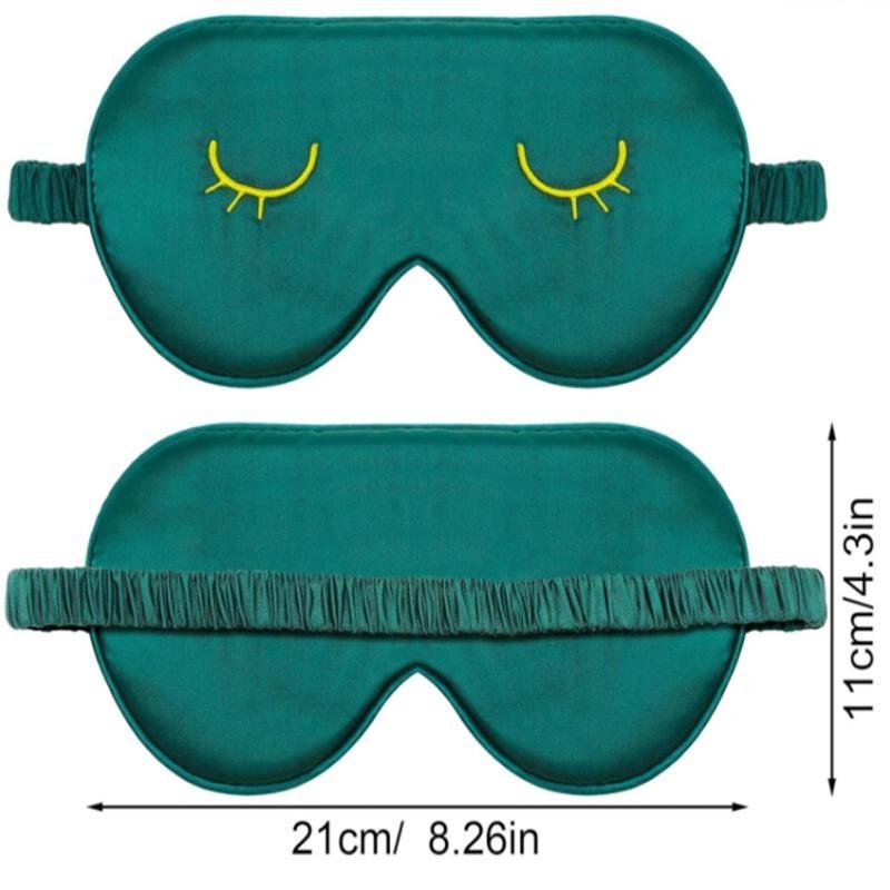 Maschera Per Dormire In Peluche 3D – Morbida, Blu, Con Elastico Regolabile, Per Adulti E Bambini, Da Viaggio