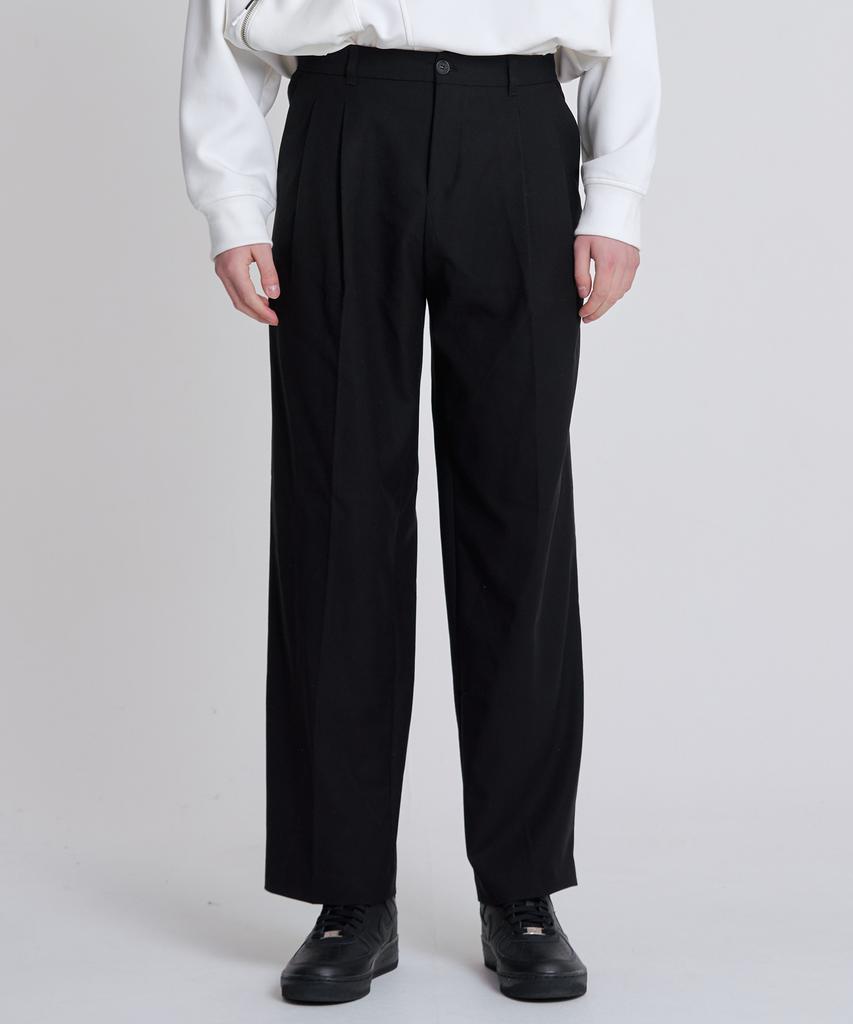 ZENSAI Semi-Wide Slacks Black