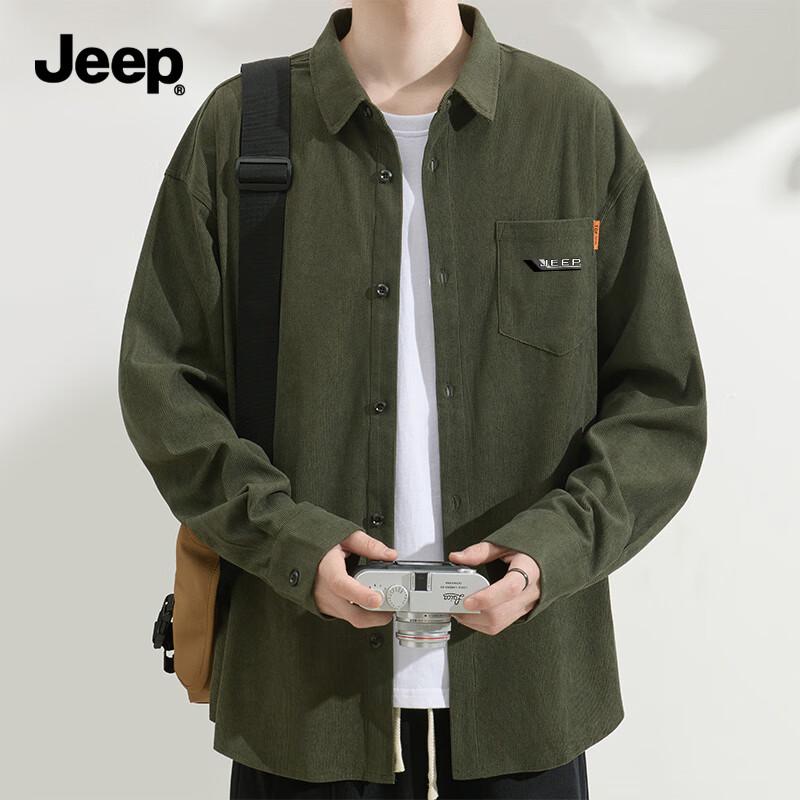 JEEP Men's Corduroy Shirt Jacket
