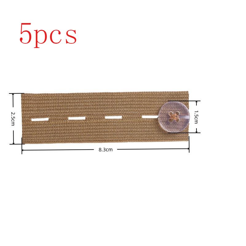 1pc Elastic Waist Extenders Adjustable Waistband Expander For Men And Women Jeans Pants Button Extender Diy Garment Accessories