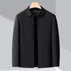 Middle-aged Daddy Jacket for Men Autumn and Winter New High-end Removable Down Liner Lapel Jacket for Business Men