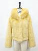Y2k Winter Pink Imitation Fur Coat Elegant Big Fur Trim Hood Women's Jacket Warm Plush Cropped Sweet Lady Faux Fur Coat  2026