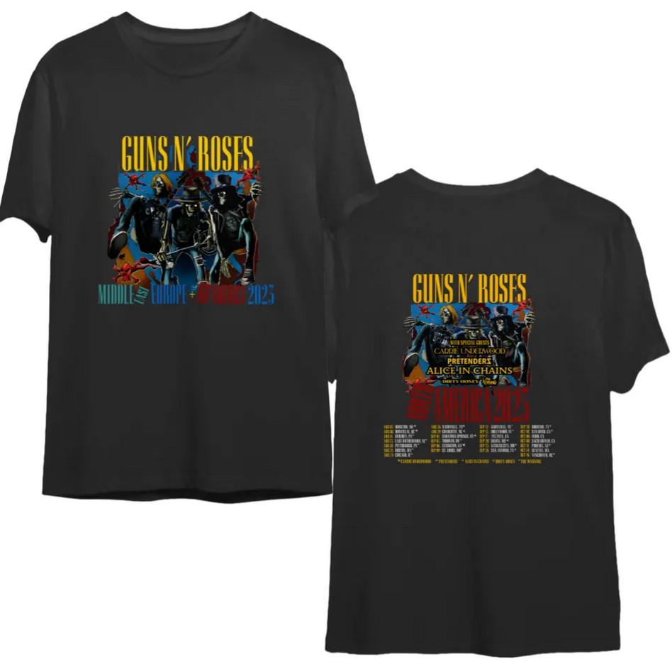 Guns N' Roses Tour Shirt Shirt, Guns N' Roses 2023 North American T-Shirt