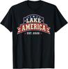 Vintage Lake America EST 2026 Patriotic T-Shirt