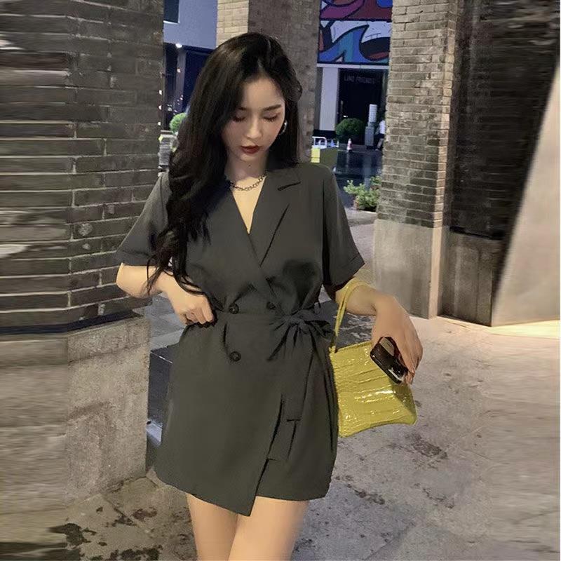 Summer high-end fashion suit women's small fragrant suit jumpsuit foreign style small shorts women