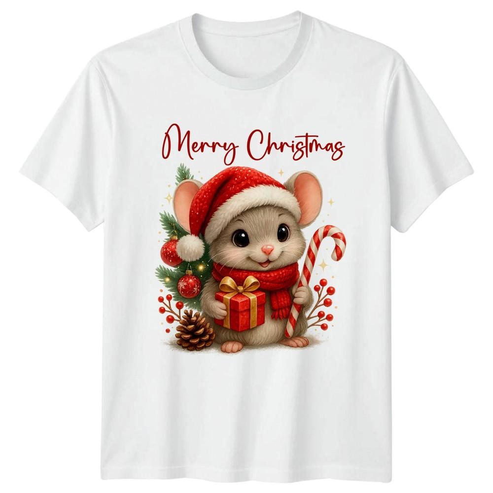 Merry Christmas Mouse Holidays Christmas Unisexs TShirt Unisexs Graphic Unisex Top S