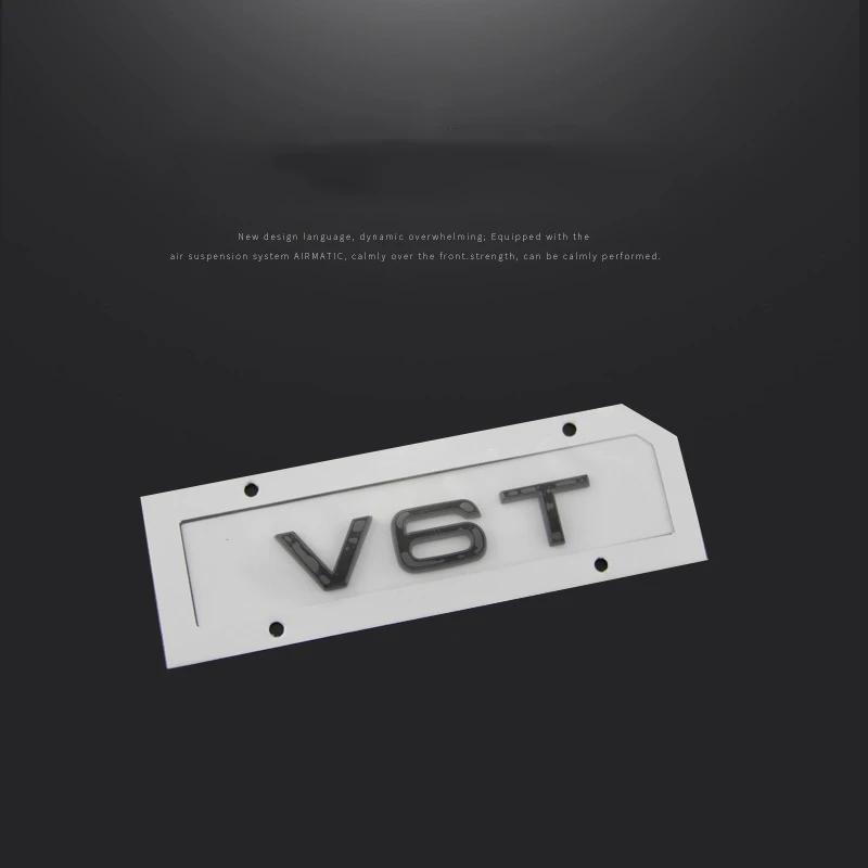 3d ABS Car Letters V10 V8T V6T Logo Car Fender Side Emblem Badge Decal